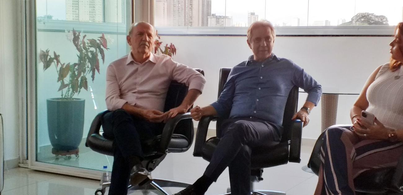 Prefeito Rubens Furlan e Beto Piteri  concedem entrevista coletiva à imprensa