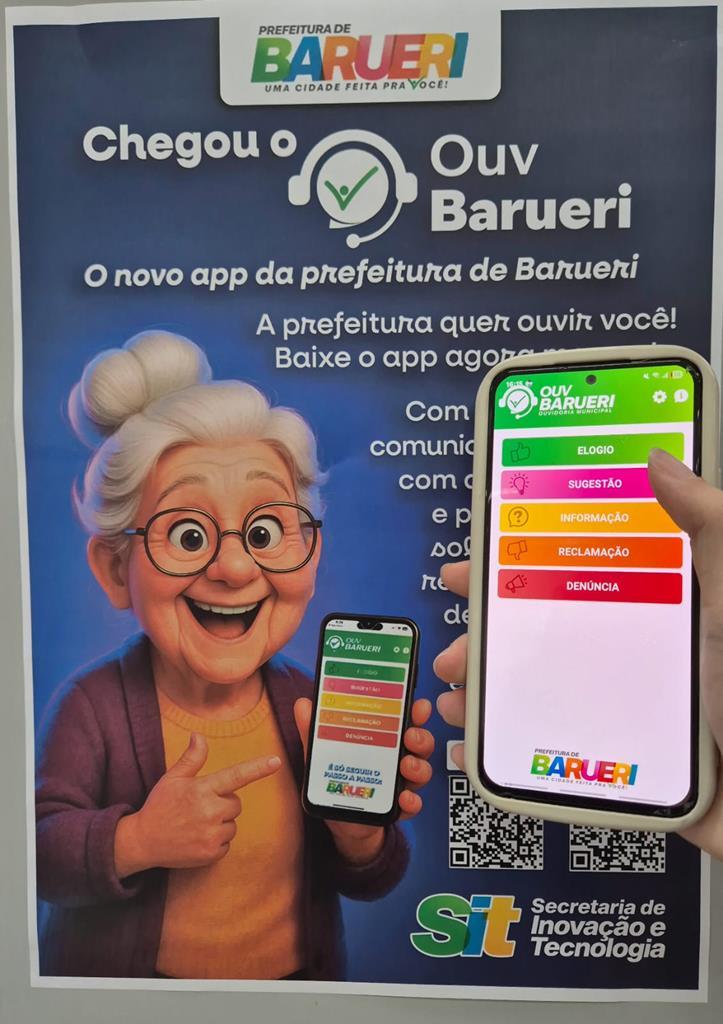 Barueri amplia contato com a população com o aplicativo “Ouv Barueri”