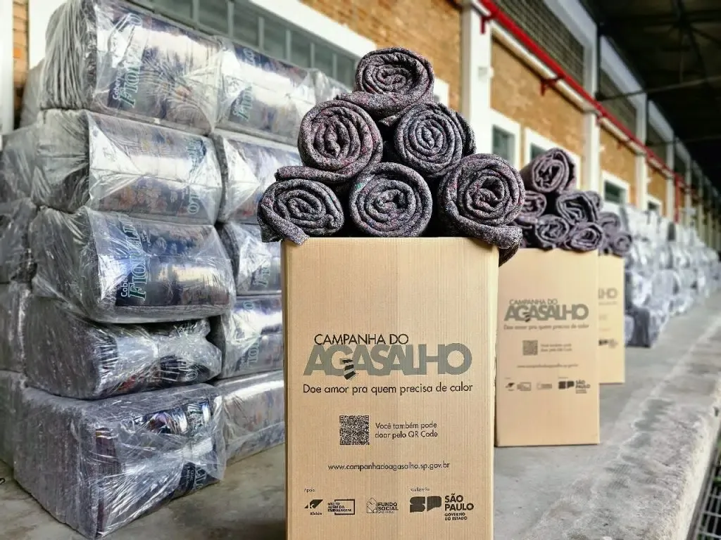 Poupatempo arrecada mais de 4,6 mil peças para a Campanha do Agasalho 2025